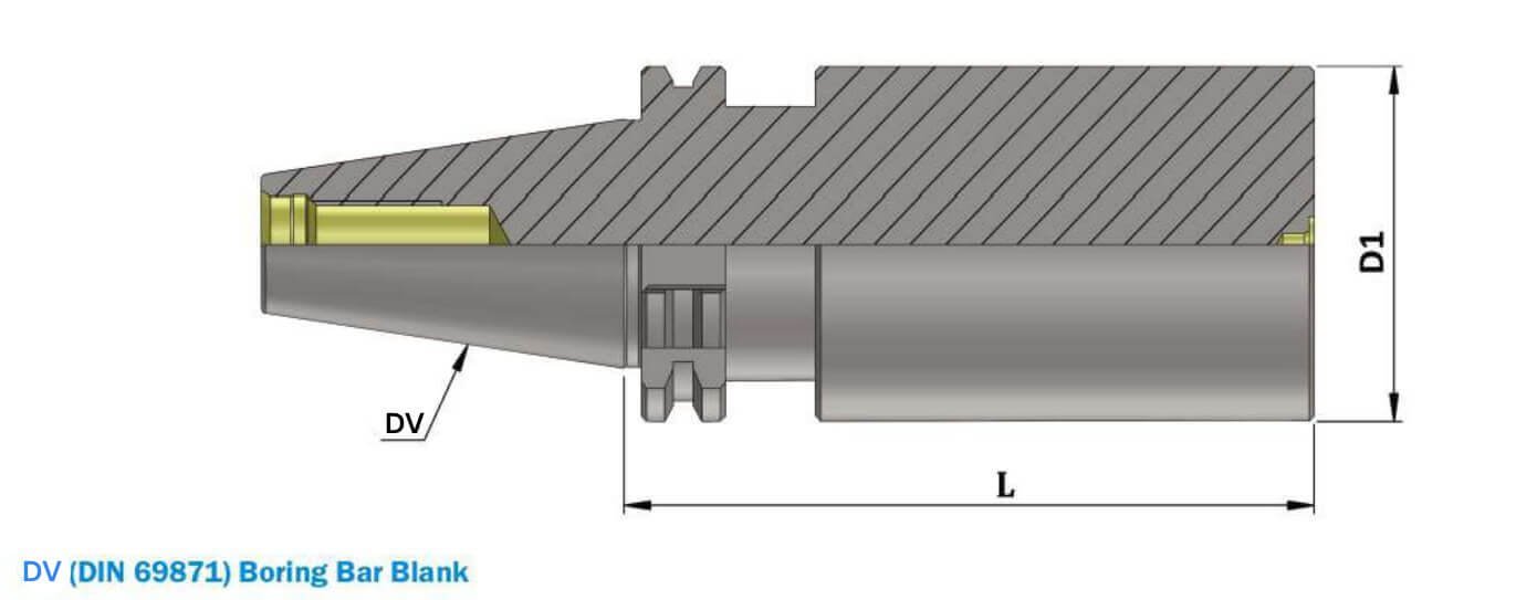 DV50 Boring Bar Blank